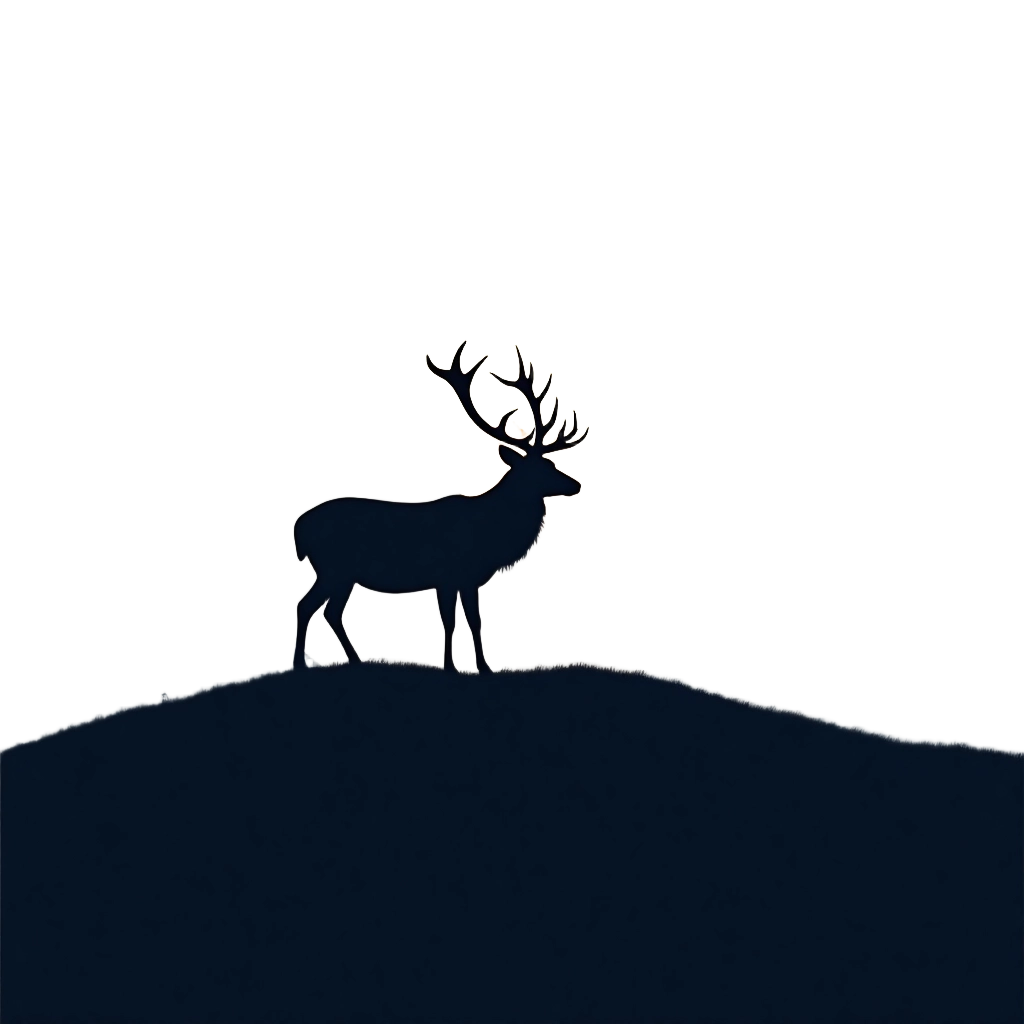 Majestic Stag Silhouette